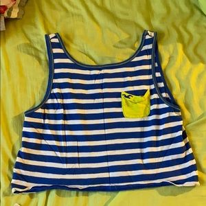 Hollister striped crop top
